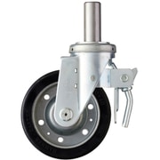 615SK-WR150 [ハンマー 差込み旋回式ゴム車輪（ワイドタイプ）150mm トータルロック]