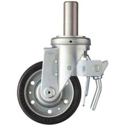 615SK-WR125 [ハンマー 差込み旋回式ゴム車輪（ワイドタイプ）125mm トータルロック]