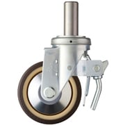 615SK-UB125 [ハンマー 差込み旋回式ウレタン車輪（ナイロンホイール・ラジアルボールベアリング）125mm トータルロック]