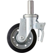 615SK-RB150 [ハンマー 差込み旋回式ゴム車輪（ローラーベアリング）150mm トータルロック]