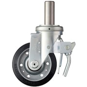615SK-RB125 [ハンマー 差込み旋回式ゴム車輪（ローラーベアリング）125mm トータルロック]