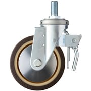 615SA-UB150 [ハンマー ねじ込み旋回式ウレタン車輪（ナイロンホイール・ラジアルボールベアリング）150mm トータルロック]