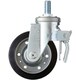 ハンマー ねじ込み旋回式ゴム車輪 150mm トータルロック 615SA-R150