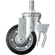 615SA-R125 [ハンマー ねじ込み旋回式ゴム車輪 125mm トータルロック]