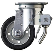 615S-WR100 [ハンマー 旋回式ゴム車輪（ワイドタイプ）100mm トータルロック]
