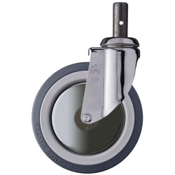ハンマー 差込み旋回式ウレタン車輪（ナイロンホイール・ボールベアリング）150mm 920MK-KUB150