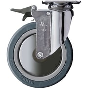 915M-RB150 [ハンマー 旋回式ゴム車輪（ナイロンホイール・ボールベアリング）150mm トータルロック]
