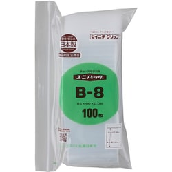 B-8-100 [セイニチ 「ユニパック」 B-8 85×60×0.08 100枚入]
