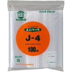 J-4-100 [セイニチ 「ユニパック」 J-4 340×240×0.04 100枚入]