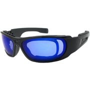 Protection Eyewear FOCUS UV99％cut ブルーレイボー メンズ ライダーサングラス バイク/自転車 RS501-BLUE REVO