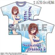映画 五等分の花嫁 フルグラフィックTシャツ Lサイズ 水着 Ver. 中野三玖 [キャラクターグッズ]