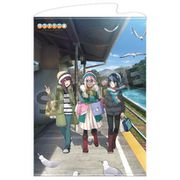 ゆるキャン△ 描き下ろしB1タペストリー 浜松土産 Ver. 各務原なでしこ＆志摩リン＆土岐綾乃 [キャラクターグッズ]
