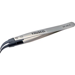 EP-M0.6 [TRUSCO ESDチップピンセット 曲がり型 先端幅0.6mm]
