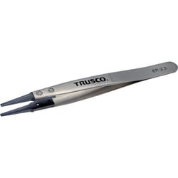 EP-2.3 [TRUSCO ESDチップピンセット 先平型 先端幅2.3mm]
