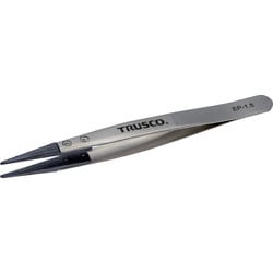 EP-1.5 [TRUSCO ESDチップピンセット 先平型 先端幅1.5mm]