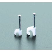3～5mm 丸型ケーブルクリップ クリアー 100個 EA947C-5