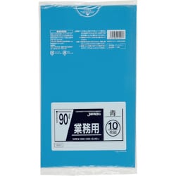 ジャパックス メタロセン配合ポリ袋 90L青10枚0.040 TM91