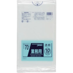 ジャパックス メタロセン配合ポリ袋 70L透明10枚0.035 TM73