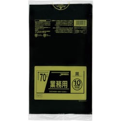 ジャパックス メタロセン配合ポリ袋 70L黒10枚0.035 TM72
