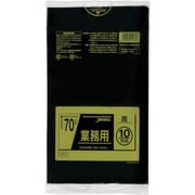 ジャパックス メタロセン配合ポリ袋 70L黒10枚0.035 TM72