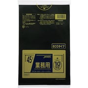 ジャパックス メタロセン配合ポリ袋 45L黒10枚0.020 TM47