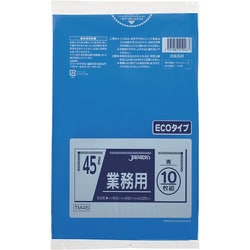 ジャパックス メタロセン配合ポリ袋 45L青10枚0.020 TM46