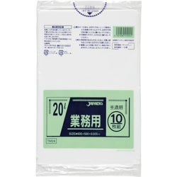 ジャパックス メタロセン配合ポリ袋 20L半透明10枚0.025 TM24
