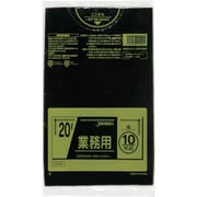 ジャパックス メタロセン配合ポリ袋 20L黒10枚0.025 TM22