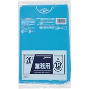 ジャパックス メタロセン配合ポリ袋 20L青10枚0.025 TM21