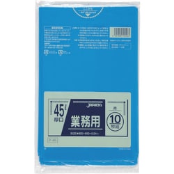 ジャパックス 業務用ポリ袋 45l青10枚0.040 P-46