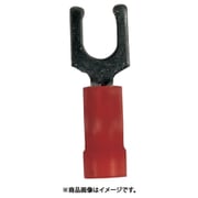 EV18-6LFB-Q [ストロングホールド ビニール絶縁被覆付圧着端子（抜け防止タイプ 先開形） 電線サイズ：AWG22～18/0.3～0.75sq 取付ネジ：M3 25個入り]