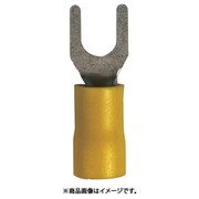 EV10-10FNB-Q [ストロングホールド ビニール絶縁被覆付圧着端子（細幅 先開形） 電線サイズ：AWG12～10/3.5～5.5sq 取付ネジ：M5 25個入り]