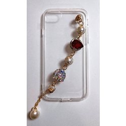 STP-IPSE3-TSCGA [iPhone SE（第3世代）用 Pearl Teddy Strap case]