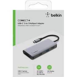 ヨドバシ.com - Belkin ベルキン AVC007BTSGY [USB-C 5-in-1マルチ