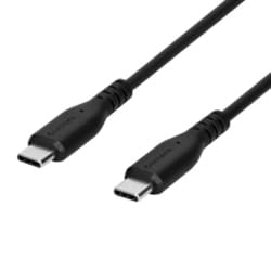 PD100W対応 eMarker＋Mini-Breaker搭載 USB2.0 Type-C to C ケーブル 1.0m ブラック OWL-CBKGBCC10-BK