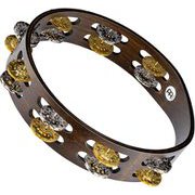 TA2VM-WB [マイネル タンバリン Vintage Wood Tambourine Dual-Alloy Jingles]