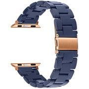 YHDM3SW6L-NV [Apple Watch 42/44/45mm用 マーブル3連 スウィティ ネイビー]