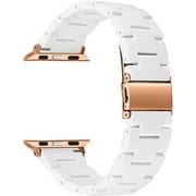 YHDM3SW6L-SN [Apple Watch 42/44/45mm用 マーブル3連 スウィティ スノー]