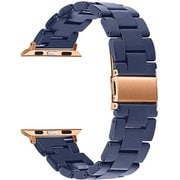 YHDM3SW6S-NV [Apple Watch 38/40/41mm用 マーブル3連 スウィティ ネイビー]