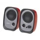 PC用 USB給電スピーカー レッド ED-R12URD-A