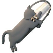 H04-2069 [ジオナチュレ ポータブルボトルウィズホルダー 除菌スプレーボトル 30ml ネコ グレー]