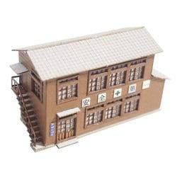 1032 2階建詰所 （木造） [鉄道模型用レイアウト用品]