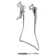 左利き用両立スタンド クロムメッキ（24インチ用） W-11R