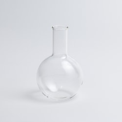 BOROSIL LAB GLASS 耐熱 ガラス 平底 フラスコ 500 ブランク 2LB1FB0_05_010