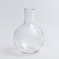 BOROSIL LAB GLASS 耐熱 ガラス 平底 フラスコ 1000 ブランク 2LB1FB0_10_010