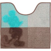 トイレマット 55×60cm ミッキーマウス ターコイズブルー
