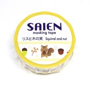 マスキングテープ SAIEN リスと木の実 15mmx10m UR-0187