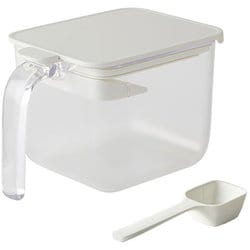 Good Lock Container キッチン 調味料 ポット ワイド 600ml ホワイト K775W