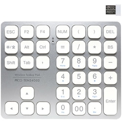 方向キー付き ワイヤレステンキー シルバー TEN24G02/SL
