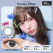 バンビシリーズ スワンブルー ワンデー 30枚入 -1.25 [カラーコンタクトレンズ]